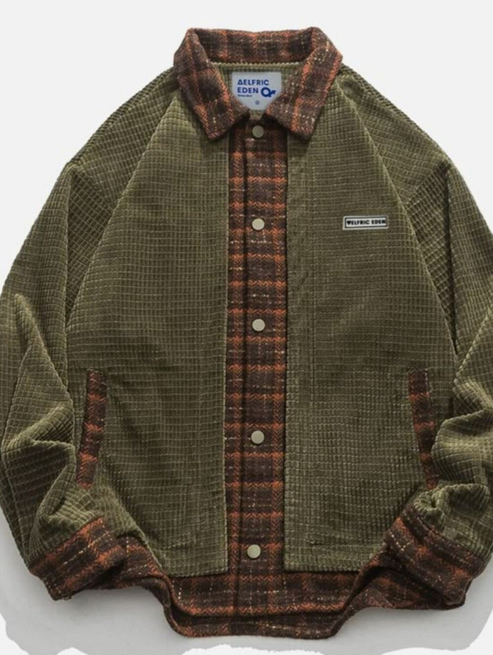 Aelfric Eden Corduroy Plaid Fake Two Jacket Men’s XL NWT